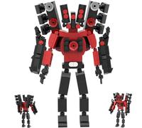 GUUIESMU Upgraded Titan Speakerman,Titan Cameraman Upgraded,Figure Model Reproducible Assembly Building Block Toys,Fun Educational Toys For Fans And Children (A)