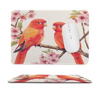 Guuogxan Tappetino per Mouse Piccolo Pappagallo Rosso 30 x 25 cm as-347