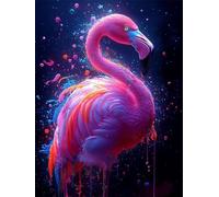 GUUOYUAL 5D Diamond Painting Kit Completo Uccello, Pittura Diamante 5D, Pittura con Numeri Diamante, Fenicottero Dipinti Decorazioni per Pareti, Passatempo per Adulti Bambini, 20x30 cm U - 99