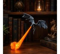 GUUTHQOR Dragon Bookshelf Nook Light,dragon Flame Book Nook (#A,S)