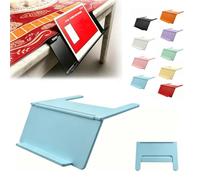 GUUTHQOR Mahjong Card Holder for Table, Under Mat Slide in Stand Angled Viewing Rack Foldable 3D Printed Space Saving Accessory Home Party Game Night Gatherings Clubs Vacation (blue)