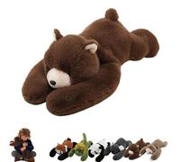 GUUTHQOR Weighted Stuffed Animal for Kids & Adults,The Panda Weighted Animal Plush,Hugging Pillow for Anxiety Relief&Sleep Support, Sloth Panda Koala Dinosaur Cuddly Toy (brown bear,65cm)
