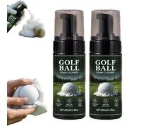 GUUZETU Detergente schiumogeno Portatile per Palline da Golf, Spray da 100 ml, Schiuma per la Pulizia Profonda delle Fossette, brillantezza istantanea e ripristina la Rotazione (2pcs)