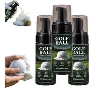 GUUZETU Detergente schiumogeno Portatile per Palline da Golf, Spray da 100 ml, Schiuma per la Pulizia Profonda delle Fossette, brillantezza istantanea e ripristina la Rotazione (3pcs)