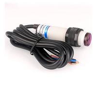 GUUZI 30cm Interruttore Fotoelettrico Diffuso M18 Regolabile Sensore Ottico a Tre Linee NPN NO (Normalmente Aperto) Interruttore di Prossimità 6-36VDC E3F-DS30C4