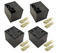 GUUZI 4 pezzi Relè di Potenza SPDT PCB Tipo DC 12V Bobina 4 pin Mini Relè bobina di Potenza, Contatto relè 0~250V/30A