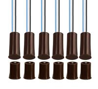GUUZI 6 set NO/NC Cablaggio Interruttore Magnetico Sensore per Porta da Incasso Contatto per Finestra Nascosta Interruttore Reed per Controllo Accessi Sostituisci Sistema di Allarme (Marrone)