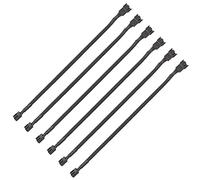 Guuzi Cavo di Prolunga per Ventola PWM da 6pcs Connettori Maschio a Femmina a 4 pin Compatibile con Ventola PWM e 3 pin per Ventole di Raffreddamento del Computer e Ventole per Case del PC (26cm)