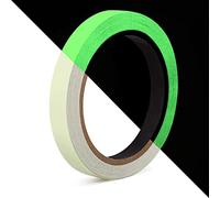 GUUZI Nastro che si Illumina al Buio 1cm*10m Nastro Fluorescente Luminoso e di Lunga Durata - Nastro Luminoso per Decorazioni Notturne, Sport All'aria Aperta e Segnaletica Domestica(Verde)