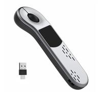 GUVOHUT Air Mouse per PC/iOS/Android con Touchpad Bluetooth 2.4G Telecomando per PowerPoint/Keynote/Tiktok/Fotocamera/Kindle App ricaricabile Presentazione wireless per puntatore PPT (argento)