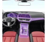 Guvsad Pellicola protettiva per interni auto, cruscotto, pianoforte, console centrale PPF, antigraffio, trasparente, in TPU, per BMW G20 G21 Serie 3 2020-2022 (stile A per RHD)