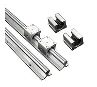 GUWANJI 2PCS Linear Rails SBR12 300mm Linear Guide Rails con 4PCS SBR12UU Slide Blocchi, Kit guida CNC, Rotaie lineari e Kit cuscinetti per macchine e attrezzature automatizzate (SBR12-300)