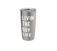 Guy che vive la vita di Guy Nome Divertente Bicchiere termico in acciaio inox doppia parete