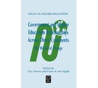 Guy Neave Government and Higher Education Relationships Acros (Copertina rigida)