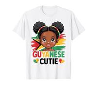 Guyana Cutie Girl Flag Colori Guyana Cultural Pride Maglietta