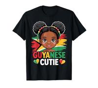 Guyana Cutie Girl Flag Colori Guyana Cultural Pride Maglietta