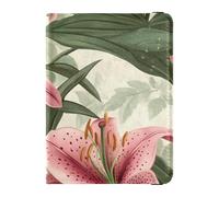 Guyana Regia Lily Red Pelle decorativa impermeabile porta passaporto per viaggio Vaccino Custodia Protettiva Portafoglio Porta Passaporto Impermeabile, Guyana regia giglio rosso, 1 size