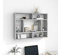 GuyAna Scaffale a Parete Grigio Cemento 75x16x55 cm in Truciolato,Mobili,Scaffalature,Scaffali e mensole per pareti(SPU:803006)