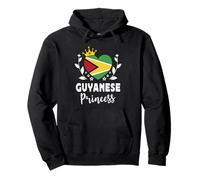 Guyanese Princess Guyana Flag Proud Guyanese Girl Felpa con Cappuccio