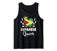 Guyanese Queen Guyana Flag Proud Guyanese Woman Canotta