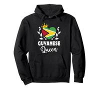 Guyanese Queen Guyana Flag Proud Guyanese Woman Felpa con Cappuccio