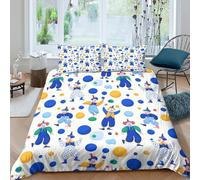 GUYDZOOM Circus clowns dancingSet Di Copripiumino ultra Set di 3 Pezzi stampa di 3D con cerniera Colorful cartoon copripiumino incluso federe aiosa for bambini Super king（260x220cm）