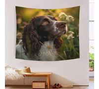 GUYDZOOM Springer Spaniel Stampa 3D Arazzo Da Parete Poster Ornamento Arte Murale Tapestry Tessuto Parete Appeso Decorazione Per Camera Da Letto, Soggiorno, Dormitorio E Camera Da Letto 100cmx150cm