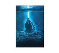 GUyfam Poster del film Godzilla Vs King Kong, 1 poster su tela, decorazione artistica da parete per soggiorno, camera da letto, 60 x 90 cm