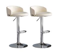 Guyifuny Set di 2 sgabelli da bar con cuscino morbido in PU, girevole regolabile, sgabello da bar con schienale basso, montaggio in 5-8 minuti, carichi fino a 330 libbre, C,