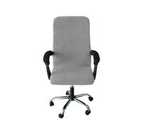 GUYIRT Impermeabile Coprisedia Da Ufficio Jacquard elasticizzato Fodera Per Sedia Da Ufficio Capo universale Coprisedie Schiena alta in morbido spandex Copertura Della Sedia -grigio chiaro-Larga