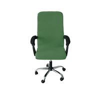 GUYIRT Impermeabile Coprisedia Da Ufficio Jacquard elasticizzato Fodera Per Sedia Da Ufficio Capo universale Coprisedie Schiena alta in morbido spandex Copertura Della Sedia -Grigio verde-Larga
