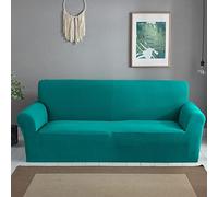 GUYIRT jacquard Copridivani Copridivano in tinta unita elastico Sofa Protettore con assegno piccolo per animali domestici -B-2 posti (145-185 cm)