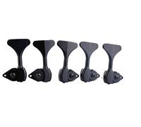Guyker Testa per macchina per basso (3R + 2L) - 1:20 Ratio Open Gear Tuners Tuning Key Pegs Ricambio per chitarra jazz elettrica, basso o strumenti di precisione - nero
