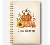 Guymn Fall Pumpkin Spiral Notebook Journal 5.5x8.3 Inch