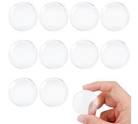 Guyode 10 Pezzi Gommini Trasparenti Adesivi Antiurto e Antirumore Paracolpi Silicone Trasparente Adesivi per Porte Autoadesivo si Applica a Protezione Maniglia Porta Mobile Bagno Camera