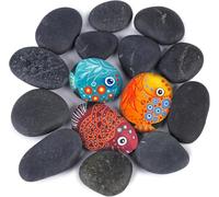 Guyode 20 Pezzi Sassi da Giardino Varie Forme Pietre Decorative Varie Dimensioni Pietre Bianche da Giardino Superficie Liscia per Pavimentazione per Vasi di Fiori Giardinaggio Pietra per Med