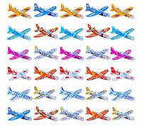 Guyode 30 Pezzi Aeroplano Giocattolo Vari Modelli Aeroplani Confezionati Singolarmente Aereo Giocattolo Mini e Leggero si Applica a Regalo per la Festa di Compleanno un Ragazzo o Una Ragazza