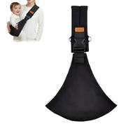 Guyode Marsupio Neonato 6-36 Mesi, Baby Carrier Leggero e Traspirante Tutte le Stagioni, Regolabile Fascia Porta Bebe per Dormire, Fascia Laterale Porta Bambino, Accessori per Neonati (Nero)