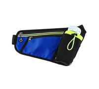 Guyode Marsupio Uomo, Marsupio Running, Porta Cellulare Corsa, Regolabile Cintura con Portaborraccia per Escursionismo Corsa Ciclismo Fitness Corsa Arrampicata (Bottiglie Non Incluse) Blu