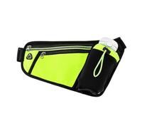 Guyode Marsupio Uomo, Marsupio Running, Porta Cellulare Corsa, Regolabile Cintura con Portaborraccia per Escursionismo Corsa Ciclismo Fitness Corsa Arrampicata (Bottiglie Non Incluse) Verde