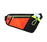 Guyode Marsupio Uomo, Marsupio Running, Porta Cellulare Corsa, Regolabile Cintura con Portaborraccia per Escursionismo Corsa Ciclismo Fitness Corsa Arrampicata (Bottiglie Non Incluse) Arancione