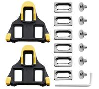 Guyode Tacchette Bici da Corsa Compatibile con Shimano Bicicletta Spd Sl Sm Sh11 per Scarpe Bici da Corsa Piastre Pedali Antiscivolo Ciclismo da Strada MTB Indoor Gialle
