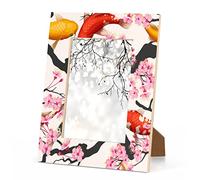 GUYOS Le cornici giapponesi in stile koi Sakura possono esporre foto da 10 x 15 cm. Queste cornici possono essere visualizzate verticalmente o orizzontalmente su un tavolo o una parete
