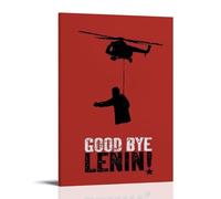GUYREWGRUG Good Bye, Lenin, poster per camera da letto, decorazione artistica da parete su tela, 20 x 30 cm, stile cornice