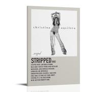 GUYREWGRUG Poster di Christina Aguilera per camera da letto, decorazione artistica da parete su tela, 30 x 45 cm, stile cornice