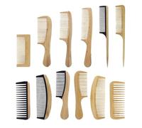 GUYTRM 1 pettine in bambù e legno naturale, capelli lisci, pettine in bambù e legno for massaggio antistatico del cuoio capelluto, pettine for acconciatura lingli(NanZhuS-BO.6)