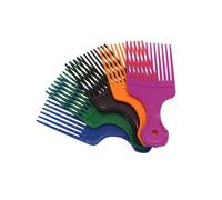 GUYTRM 1 pezzo spazzola a denti larghi pettine pettine forchetta inserto spazzola for capelli pettine pettine in plastica pettine for capelli ricci afro strumenti for lo styling lingli(540-Random-1pc)