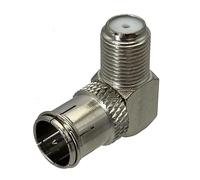 GUYTRM 1 pz. Connettore adattatore RF ad angolo retto in serie, con spina maschio TV F a pressione, terminale for cavo. lingli