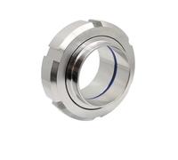GUYTRM 1 pz. Filettatura sanitaria 19-108 mm Unione 304 in acciaio inox tonda Giunto di saldatura testa Fibbia filo lingli(SMS108)