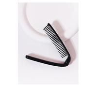 GUYTRM 1 pz pettine da viaggio portatile pieghevole in plastica strumento for parrucchiere pieghevole antistatico for massaggio del cuoio capelluto lingli(DanChiZheDieS-black)